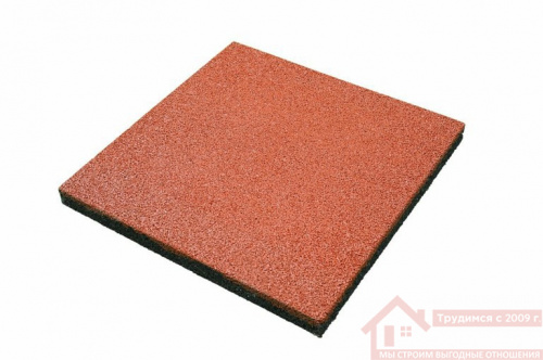 Плитка из резиновой крошки 500*500*40 красная(м2-4 шт) Плитка из резиновой крошки 500*500*40 красная(м2-4 шт) купить в саранске