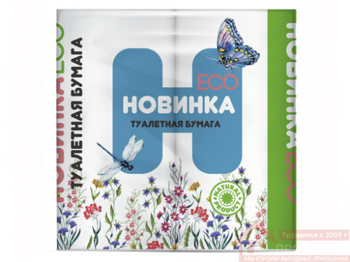 Туалетная бумага "Новинка ЭКО" купить в саранске