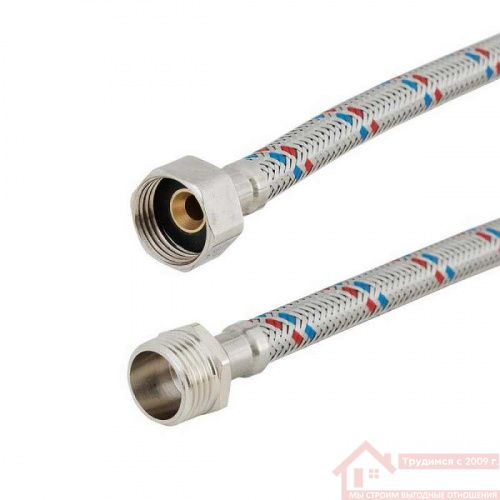 Подводка для воды сталь 1/2" 80 см г/ш STM  купить в саранске