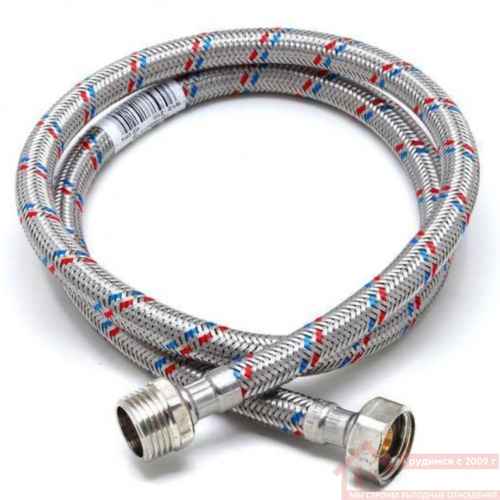 Подводка для воды сталь 1/2" 180 см г/ш STM купить в саранске